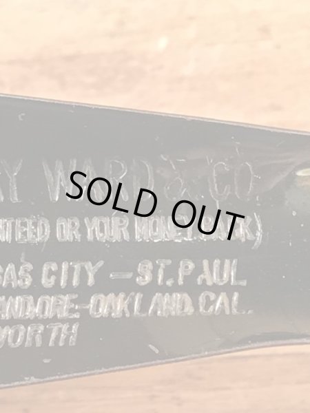 Montgomery Wardの黒ラッカーのヴィンテージシューホーン