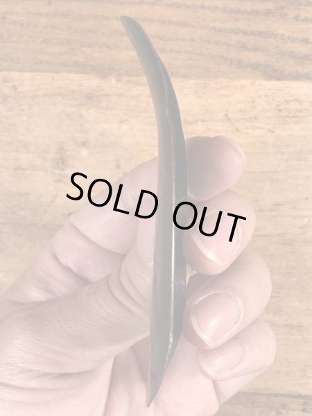 モンゴメリーワードの黒ラッカーのビンテージ靴ベラ