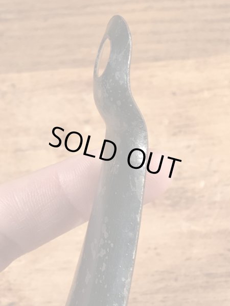 ニューアークシューの黒ラッカーのビンテージ靴ベラ