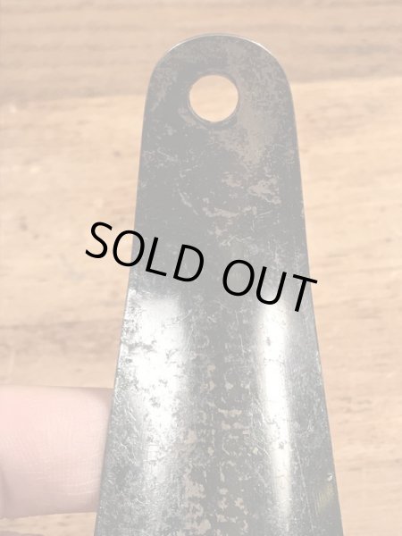 エンディコットジョンソンシューズの黒ラッカーのビンテージ靴ベラ