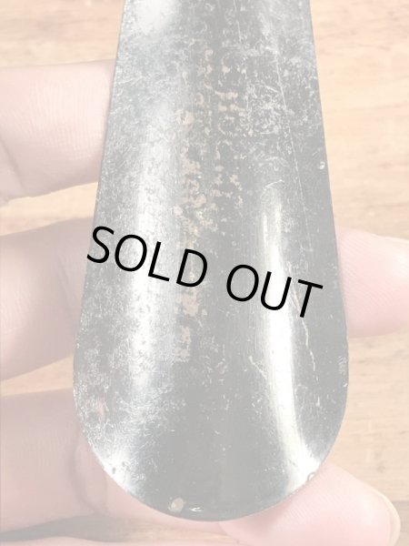 Endicott-Johnson Shoesの黒ラッカーのヴィンテージシューホーン