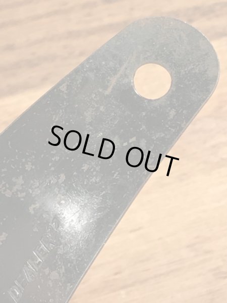 黒ラッカーのメタル製のヴィンテージシューホーン