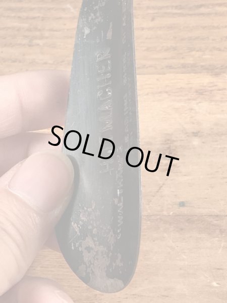 黒ラッカーのメタル製のヴィンテージシューホーン