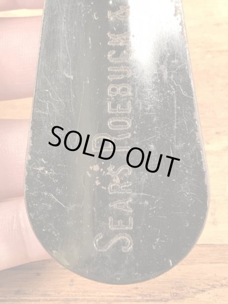 Sears Roebuck & Co.の黒ラッカーのヴィンテージシューホーン