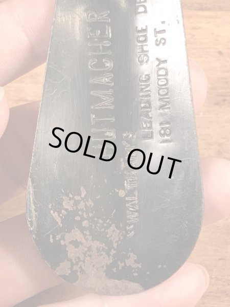 黒ラッカーのメタル製のヴィンテージシューホーン