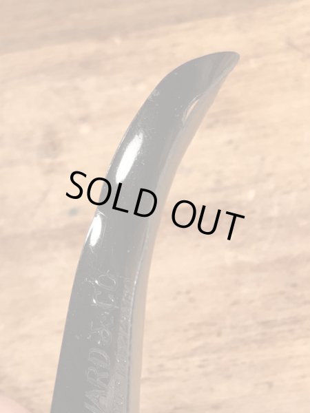 モンゴメリーワードの黒ラッカーのビンテージ靴ベラ