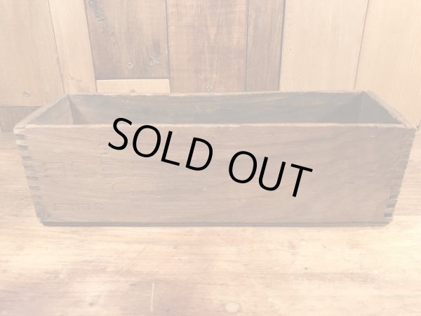 Abbottsのクリームチーズが入っていたビンテージ木箱