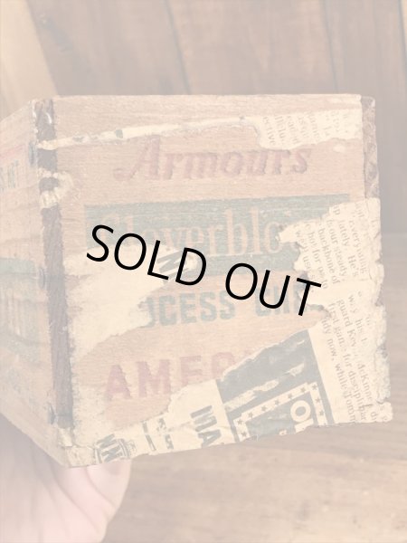 Cloverbloom社の木製のヴィンテージチーズボックス