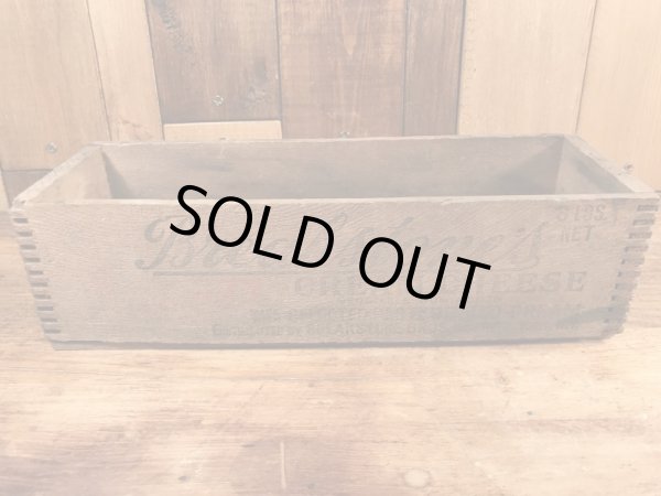 Breakstone'sの木製のヴィンテージチーズボックス