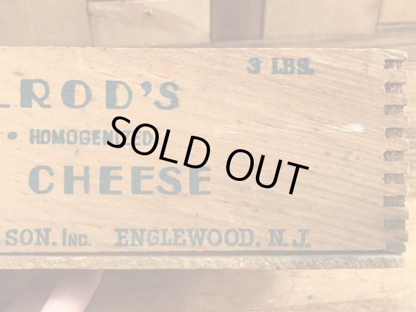 Axelrod'sのクリームチーズが入っていたビンテージ木箱