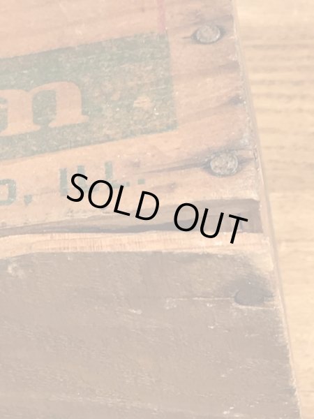 Cloverbloom社の木製のヴィンテージチーズボックス