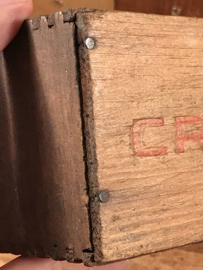画像1: Abbotts Cream Cheese Wood Box　アボッツ　ビンテージ　チーズボックス　木箱　〜40年代