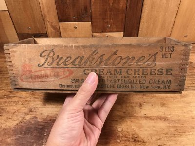 画像3: Breakstone's Cream Cheese Wood Box　ブレークストーンズ　ビンテージ　チーズボックス　木箱　〜40年代