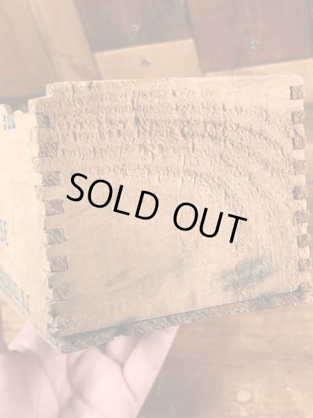 Axelrod'sのクリームチーズが入っていたビンテージ木箱