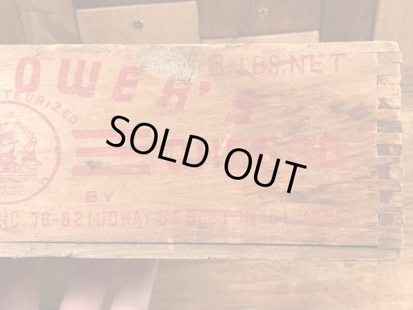 Mayflower'sの木製のヴィンテージチーズボックス