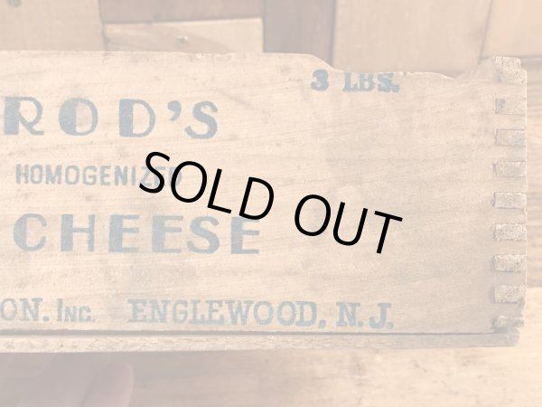 Axelrod'sの木製のヴィンテージチーズボックス