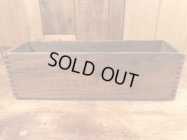 Abbottsのクリームチーズが入っていたビンテージ木箱