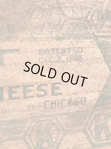 Kraft社製の木製のヴィンテージチーズボックス