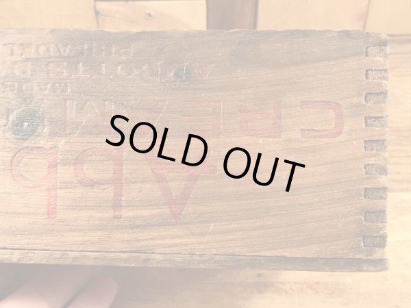 Abbottsのクリームチーズが入っていたビンテージ木箱