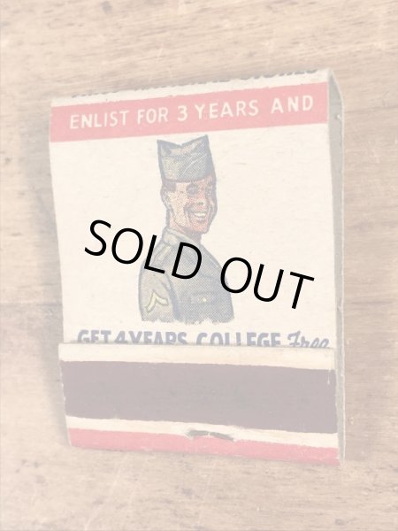 US Army Collegeのミリタリー物のヴィンテージマッチ