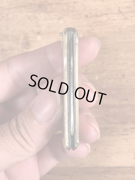 サンピエトロ大聖堂のシェル加工のビンテージ折り畳みナイフ