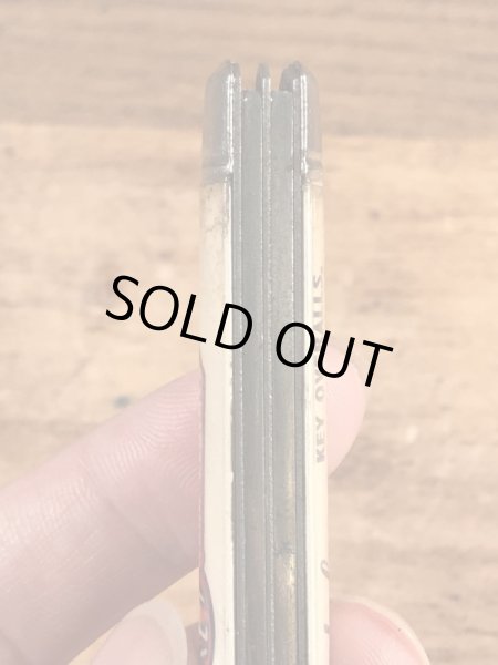 キーワークブランドの企業物のビンテージ折り畳みナイフ