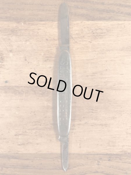 ピーターズシューズの企業物のビンテージ折り畳みナイフ