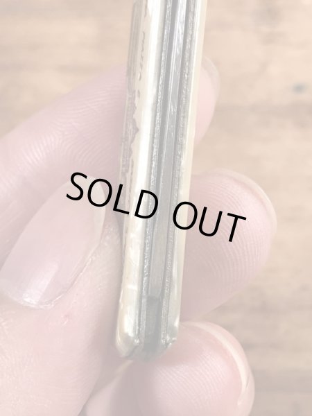 サンピエトロ大聖堂のシェル加工のヴィンテージポケットナイフ