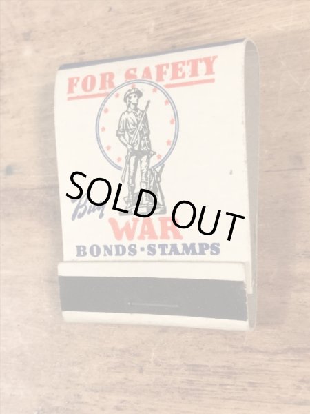 US War Bonds Stampsのミリタリー物のヴィンテージマッチ