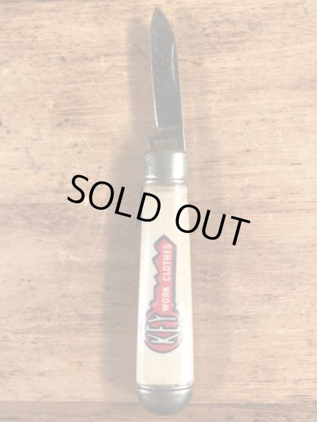 キーワークブランドの企業物のビンテージ折り畳みナイフ