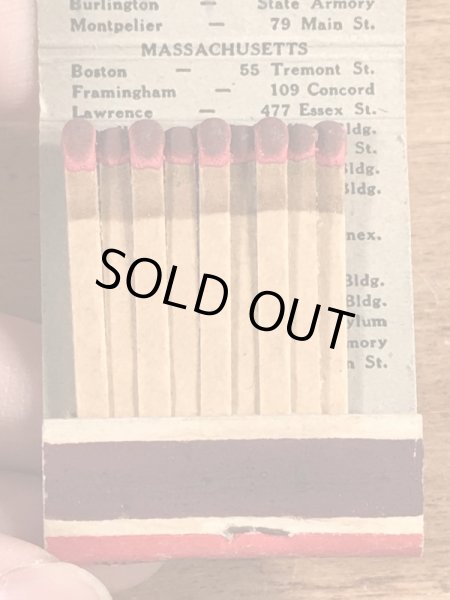 US Army Collegeのミリタリー物のヴィンテージマッチ