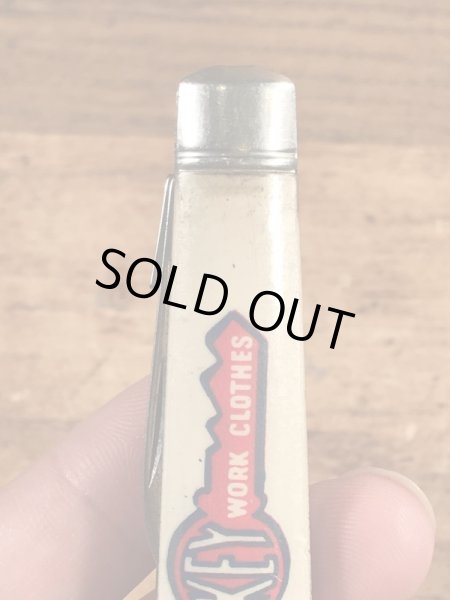 キーワークブランドの企業物のビンテージ折り畳みナイフ