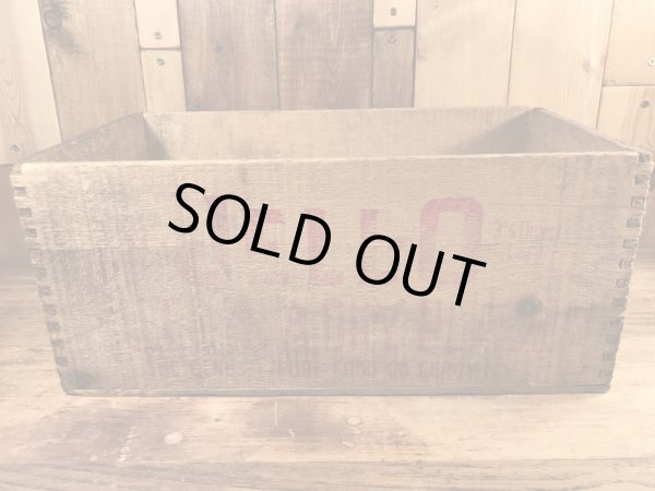 アンティークのJell-Oのヴィンテージウッドボックス