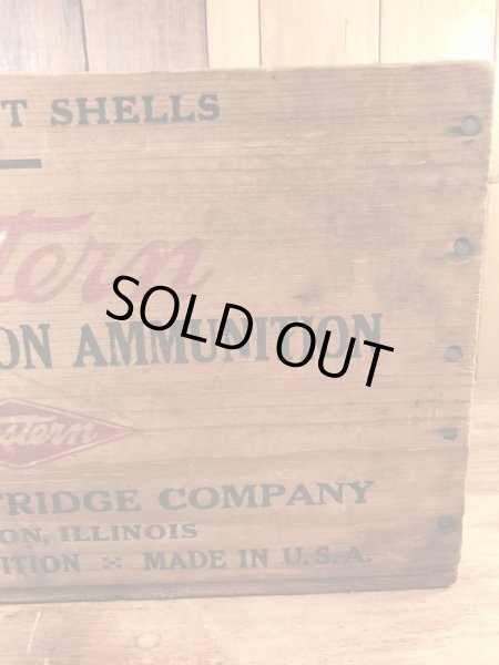 Western Cartridge Companyの弾薬が入っていたヴィンテージウッドボックス