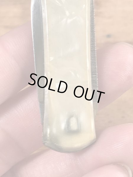 サンピエトロ大聖堂のシェル加工のヴィンテージポケットナイフ