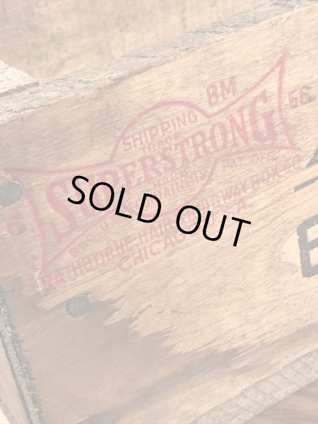 Ackerman-Johnson Co.の企業物のヴィンテージウッドボックス