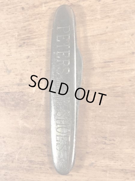 Peters Weatherbird Shoesのアドバタイジング物のヴィンテージポケットナイフ