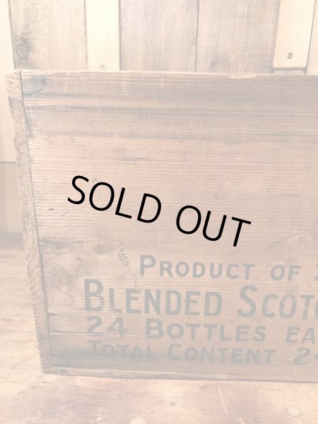 White Horse Cellerのスコッチウイスキーのビンテージ木箱