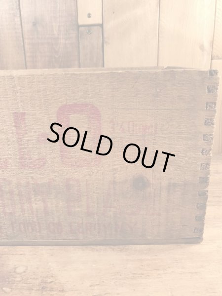 アンティークのJell-Oのビンテージ木箱