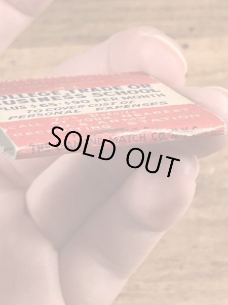 USアーミーのミリタリー物のビンテージマッチブック