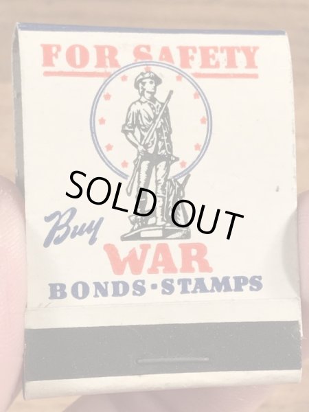 US War Bonds Stampsのミリタリー物のヴィンテージマッチ