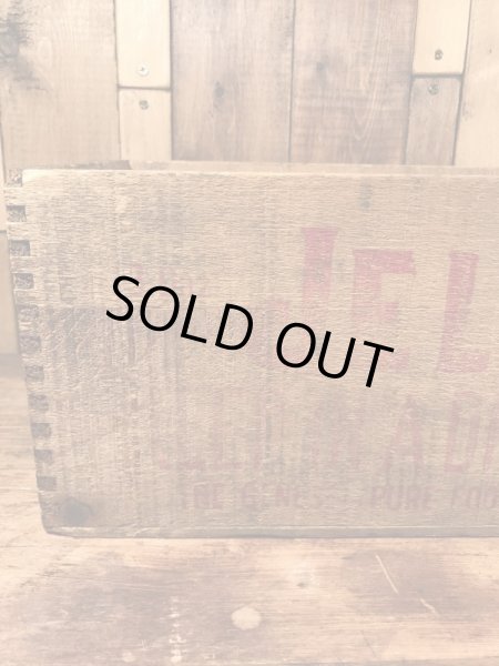 アンティークのJell-Oのヴィンテージウッドボックス