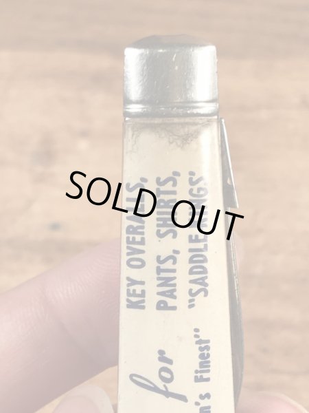 キーワークブランドの企業物のビンテージ折り畳みナイフ