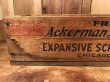 Ackerman-Johnson Co.の企業物のヴィンテージウッドボックス