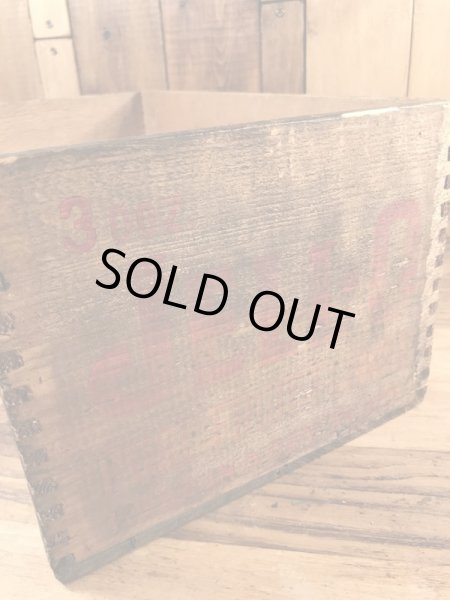 アンティークのJell-Oのビンテージ木箱