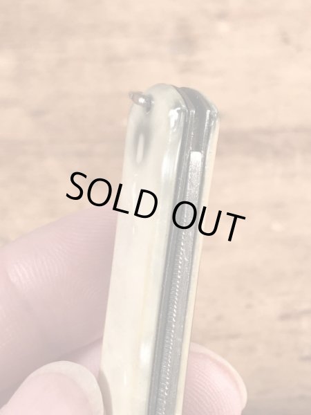 サンピエトロ大聖堂のシェル加工のビンテージ折り畳みナイフ