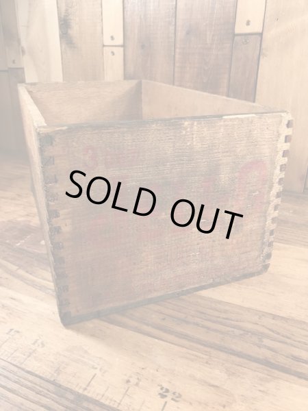 アンティークのJell-Oのビンテージ木箱