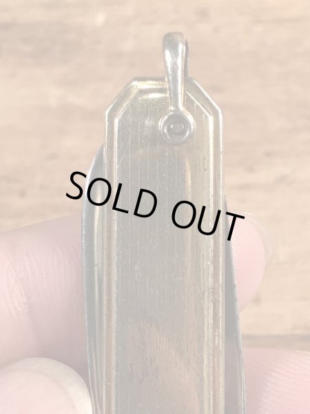 アールデコのゴールドのビンテージ折り畳みナイフ