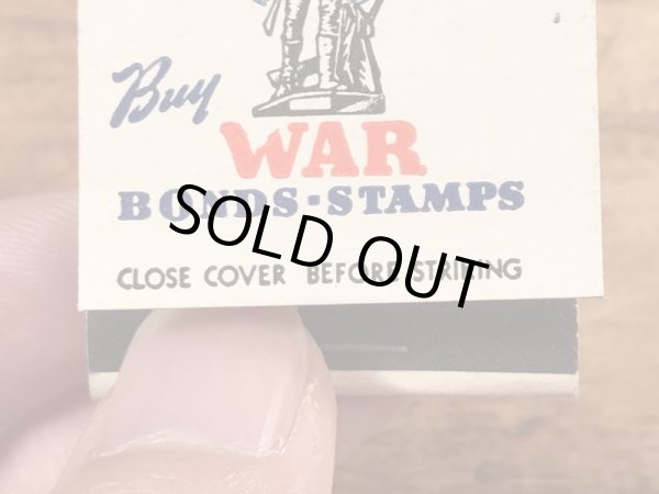 US War Bonds Stampsのミリタリー物のヴィンテージマッチ