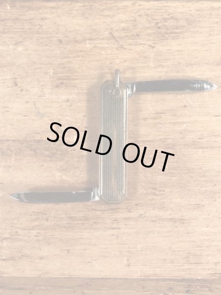 アートデコのゴールドのヴィンテージポケットナイフ